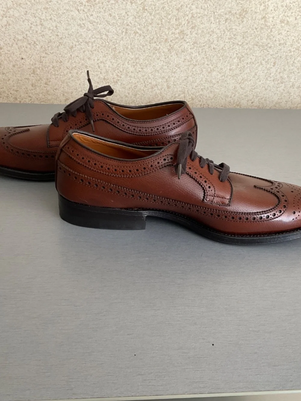 Alden new brown leather shoes